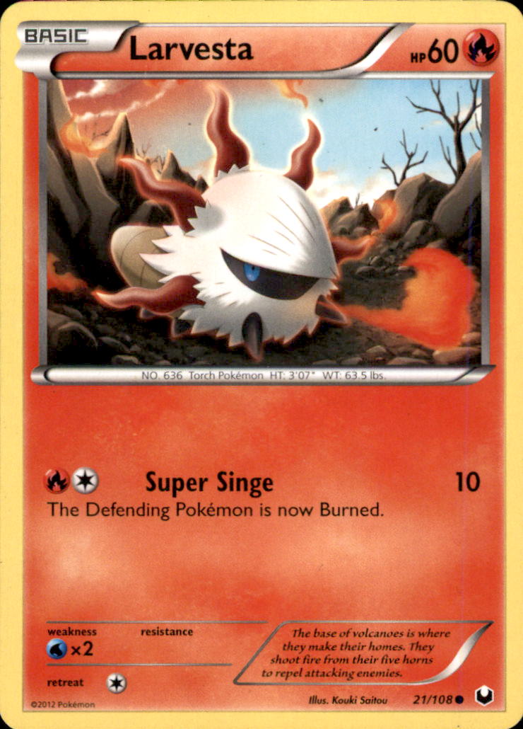 Larvesta (21) Common Dark Explorers 21/108 NM