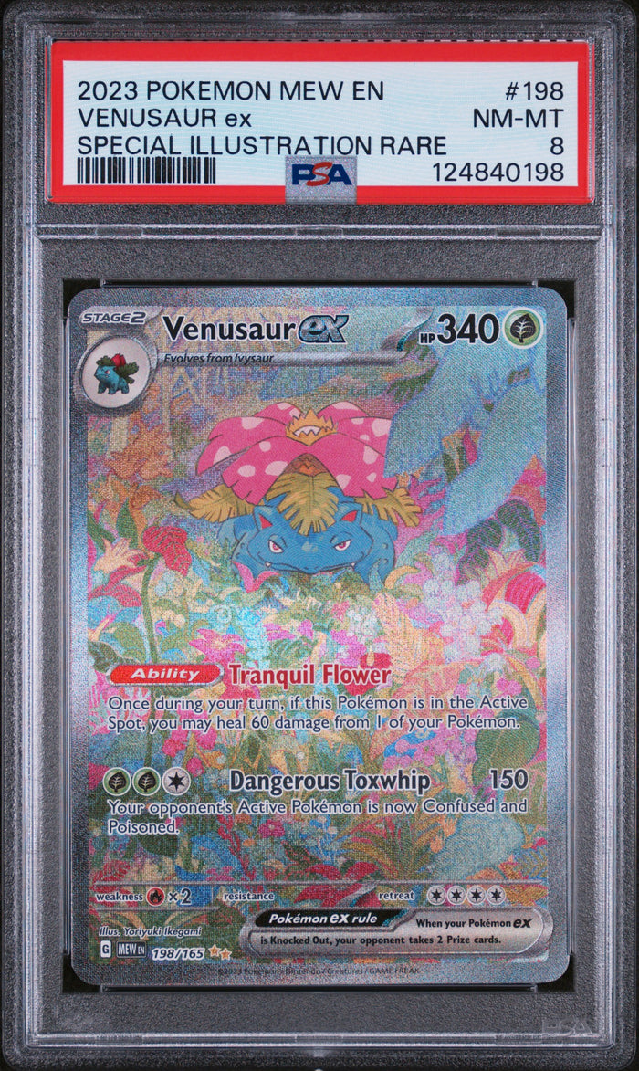Venusaur Ex Special Illustration Rare Pokemon Mew En-151 198 NM PSA 8