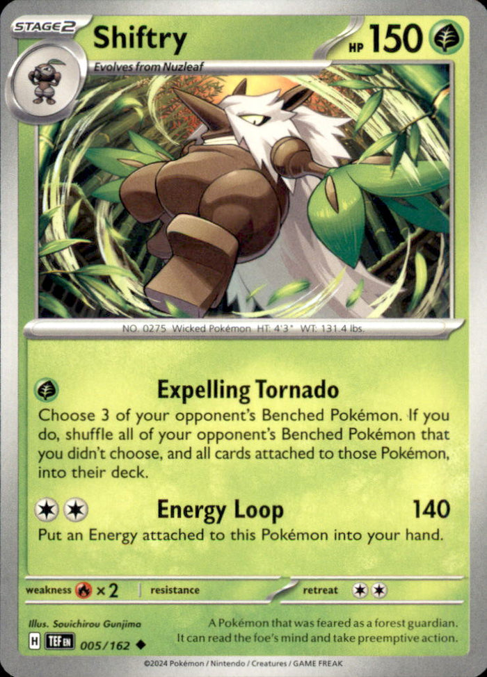 Shiftry Uncommon SV05: Temporal Forces 005/162 NM