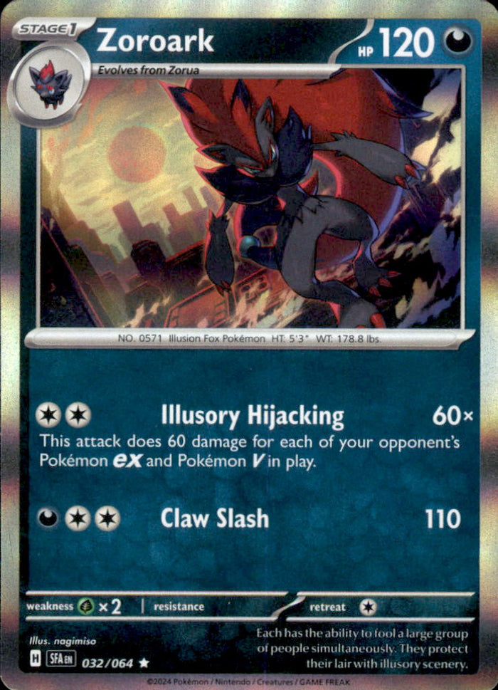 Zoroark Holo Rare SV: Shrouded Fable 032/064 NM