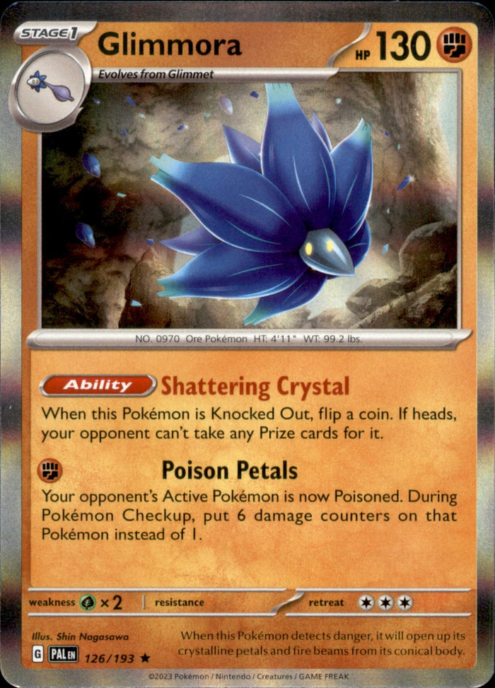 Glimmora Holo Rare SV02: Paldea Evolved 126/193 NM
