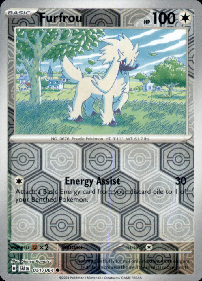 Furfrou Reverse Holo Common SV: Shrouded Fable 051/064 NM