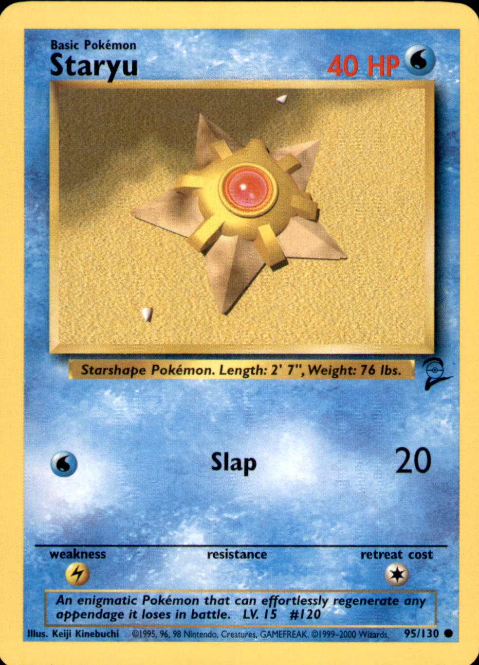 Staryu Common Base Set 2 095/130 LP