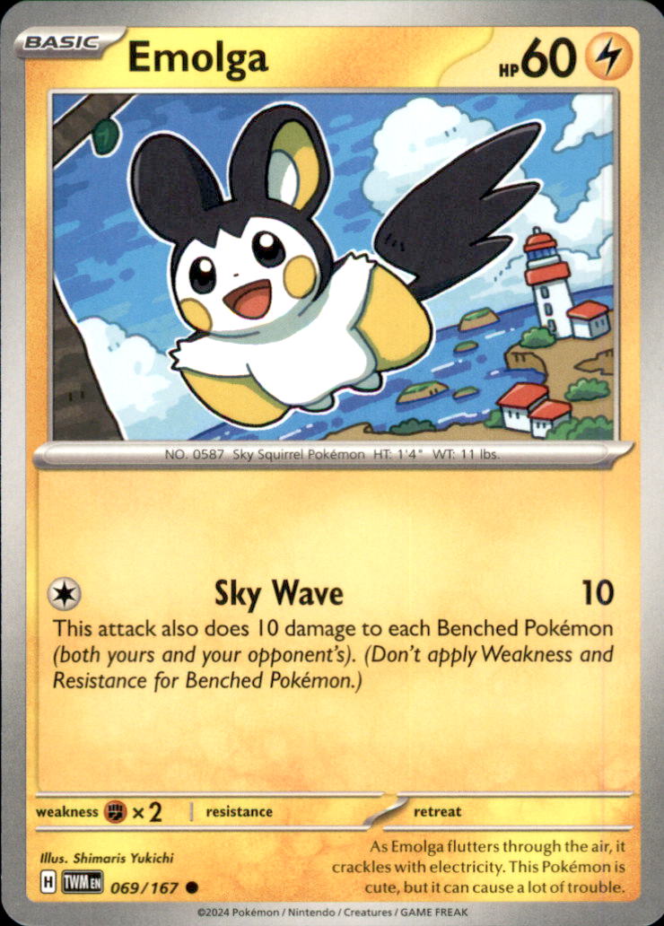 Emolga Common SV06: Twilight Masquerade 069/167 NM