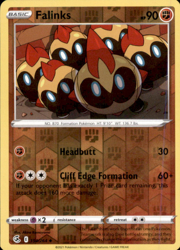 Falinks (154) Reverse Holo Uncommon SWSH08: Fusion Strike 154/264 NM