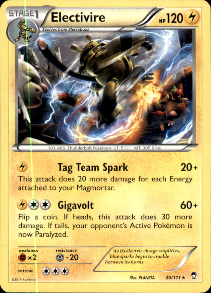 Electivire Rare XY - Furious Fists 30/111 NM