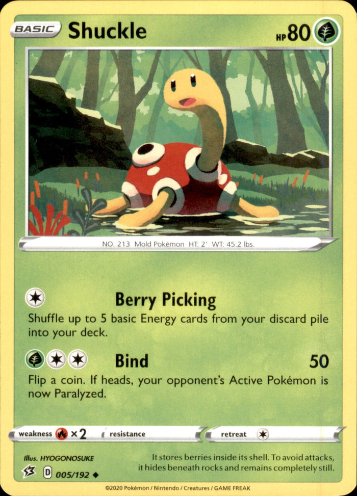 Shuckle Uncommon SWSH02: Rebel Clash 005/192 NM