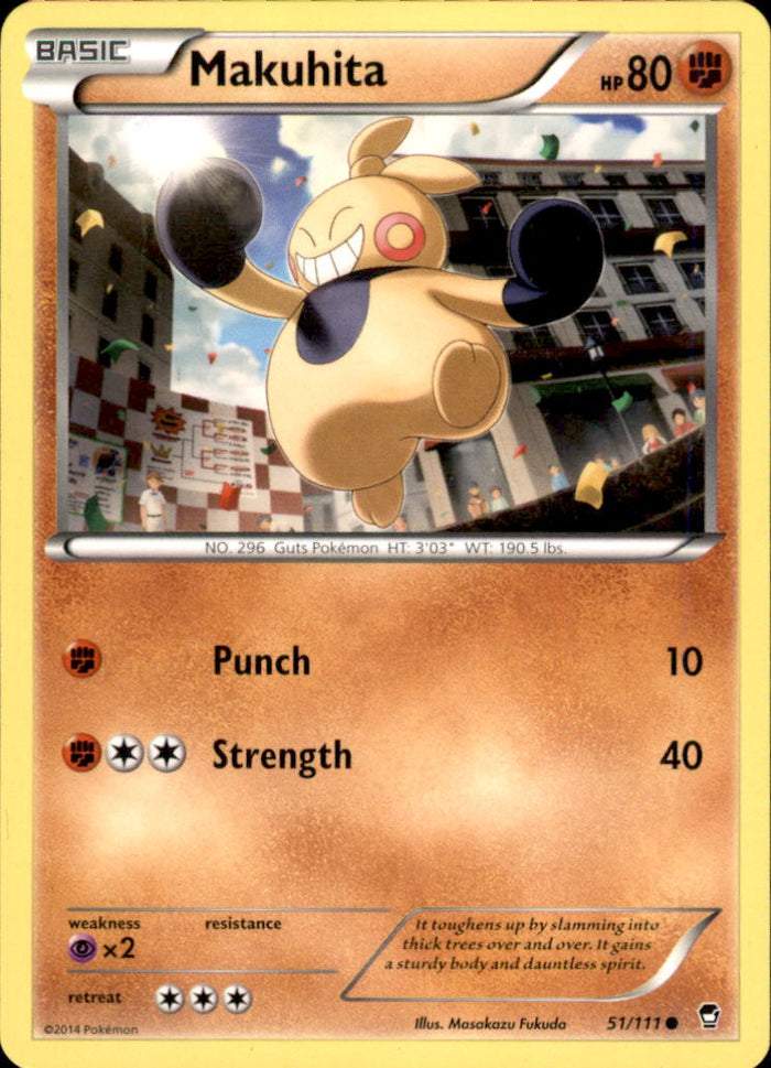 Makuhita Common XY - Furious Fists 51/111 NM