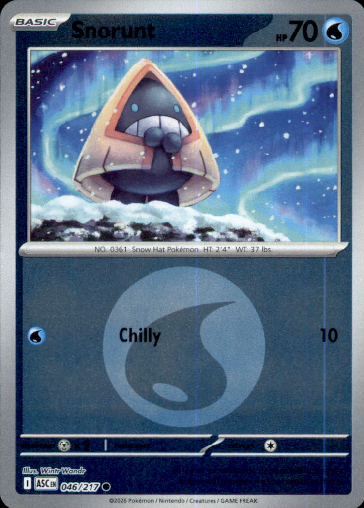 Snorunt (Energy Symbol Pattern) Reverse Holo Common ME: Ascended Heroes 046/217 NM