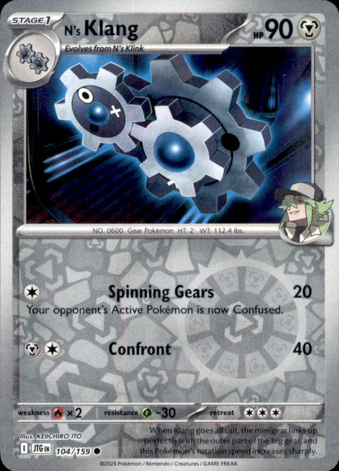 N's Klang Reverse Holo Common SV09: Journey Together 104/159 NM
