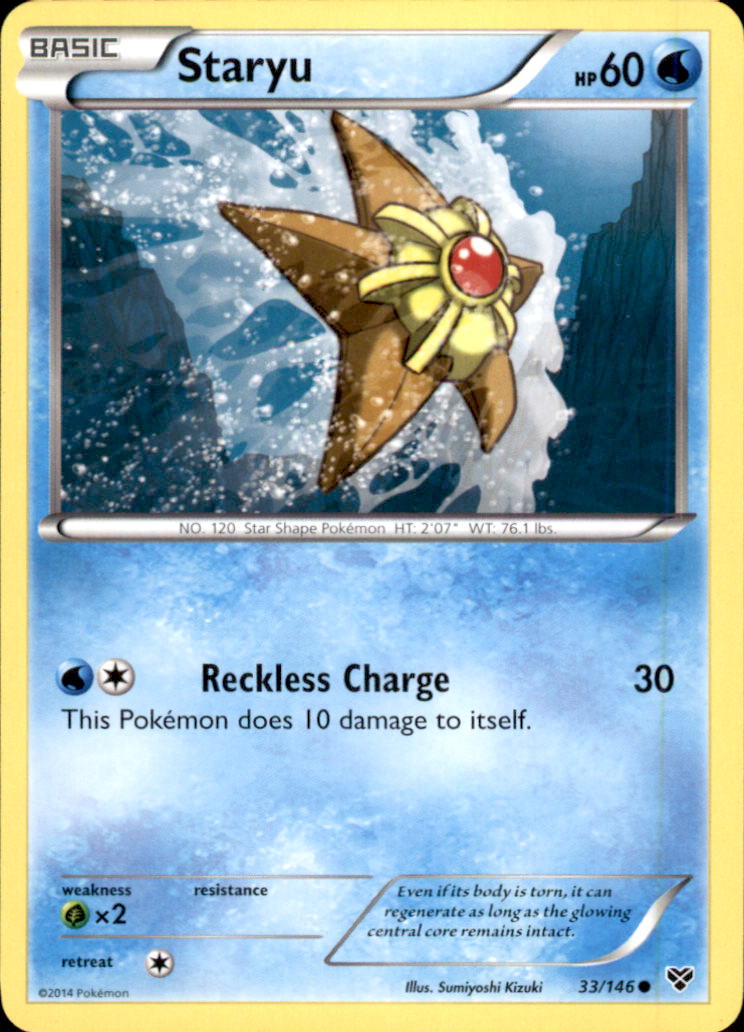 Staryu Common XY Base Set 33/146 NM