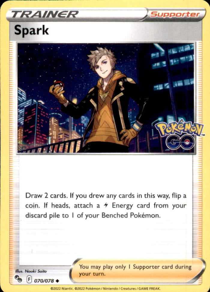 Spark Uncommon Pokemon GO 070/078 NM