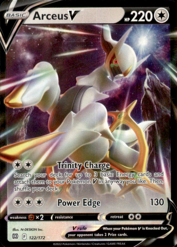 Arceus V Holo Ultra Rare SWSH09: Brilliant Stars 122/172 NM