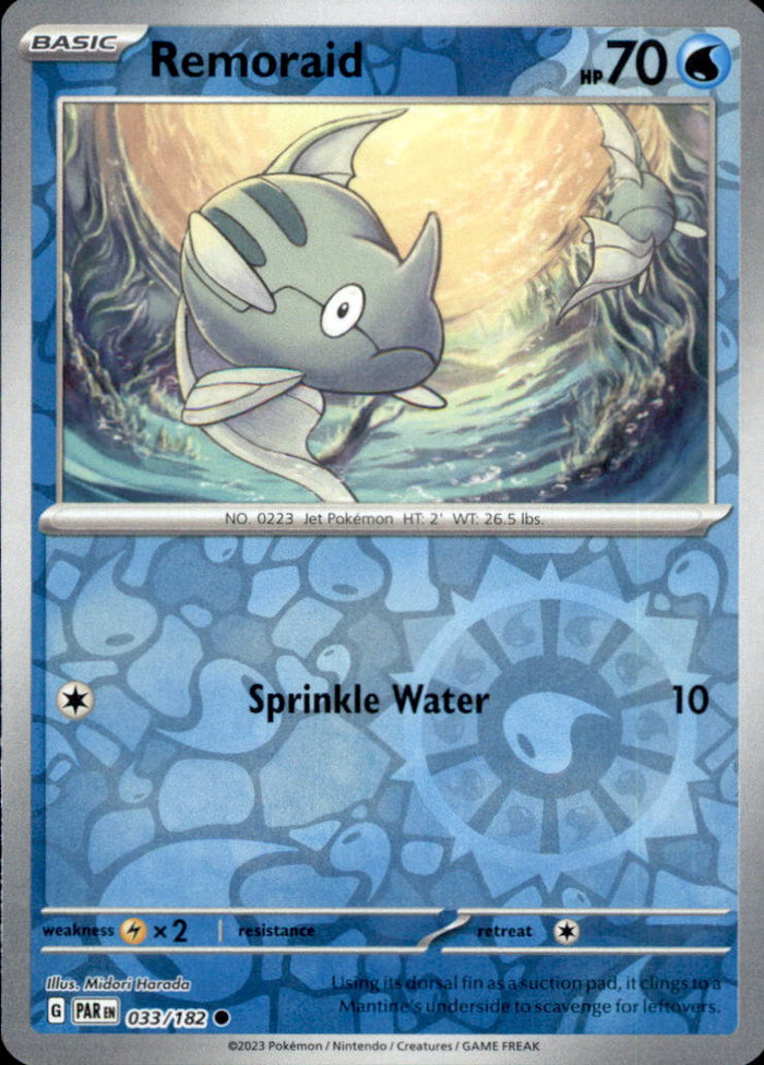 Remoraid Reverse Holo Common SV04: Paradox Rift 033/182 NM