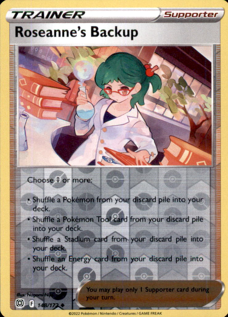 Roseanne's Backup Reverse Holo Uncommon SWSH09: Brilliant Stars 148/172 NM