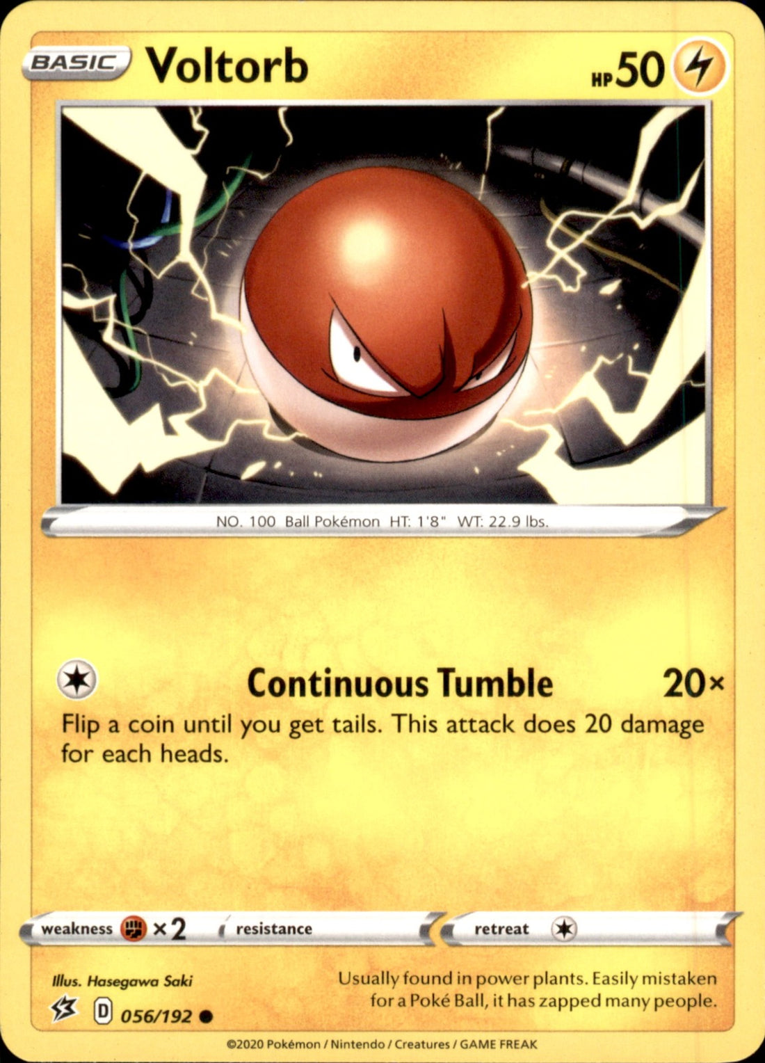 Voltorb Common SWSH02: Rebel Clash 056/192 NM
