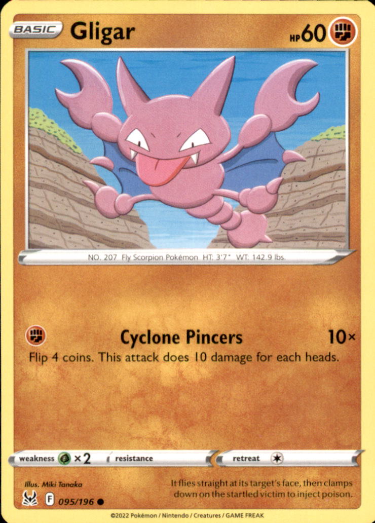Gligar Common SWSH11: Lost Origin 095/196 NM