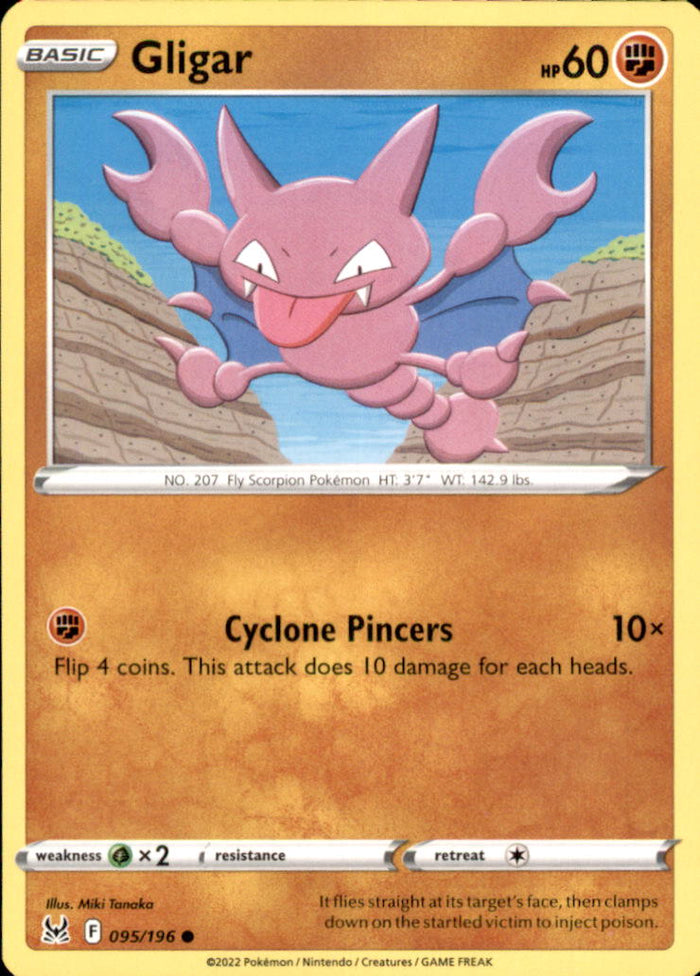 Gligar Common SWSH11: Lost Origin 095/196 NM