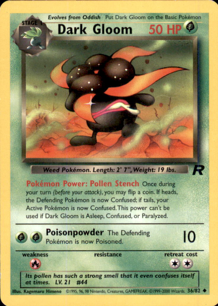 Dark Gloom Unlimited Uncommon Team Rocket 36/82 LP
