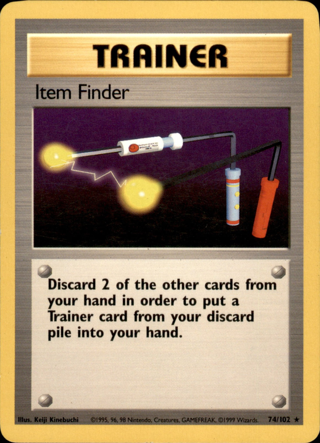 Item Finder Rare Base Set 074/102 LP