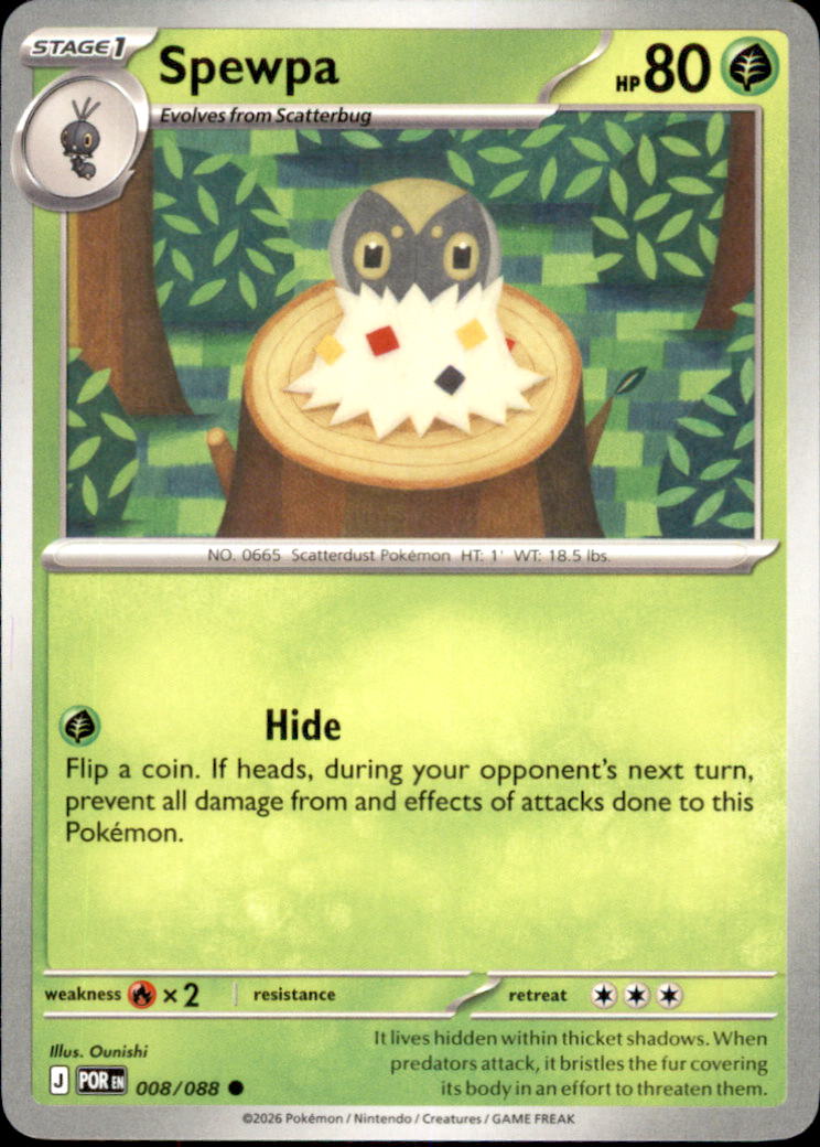 Spewpa Common ME03: Perfect Order 008/088 NM