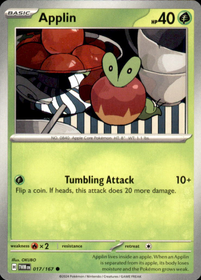 Applin Common SV06: Twilight Masquerade 017/167 NM