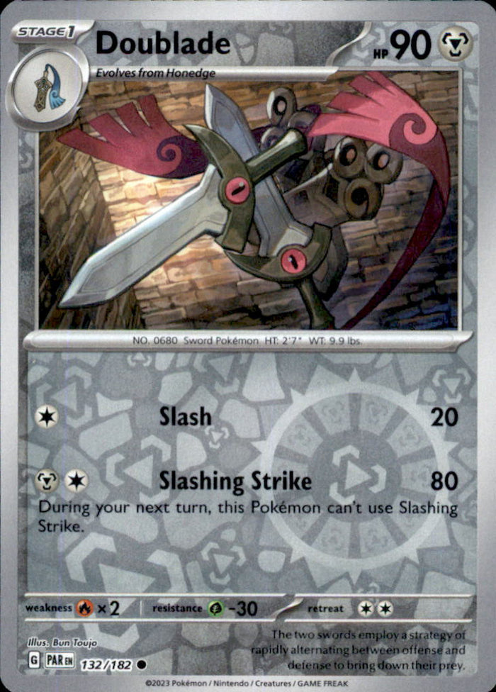 Doublade Reverse Holo Common SV04: Paradox Rift 132/182 NM