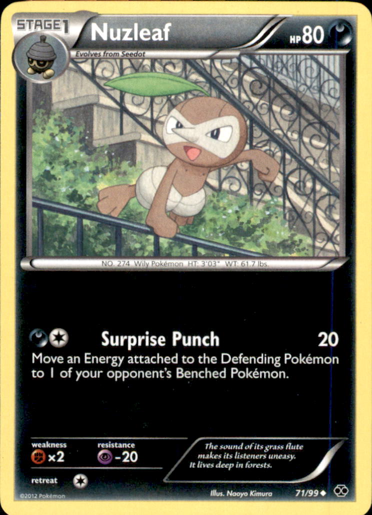 Nuzleaf Uncommon Next Destinies 71/99 NM