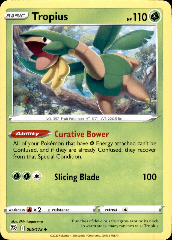 Tropius Uncommon SWSH09: Brilliant Stars 005/172 NM