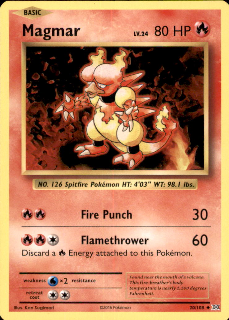 Magmar Uncommon XY - Evolutions 20/108 NM