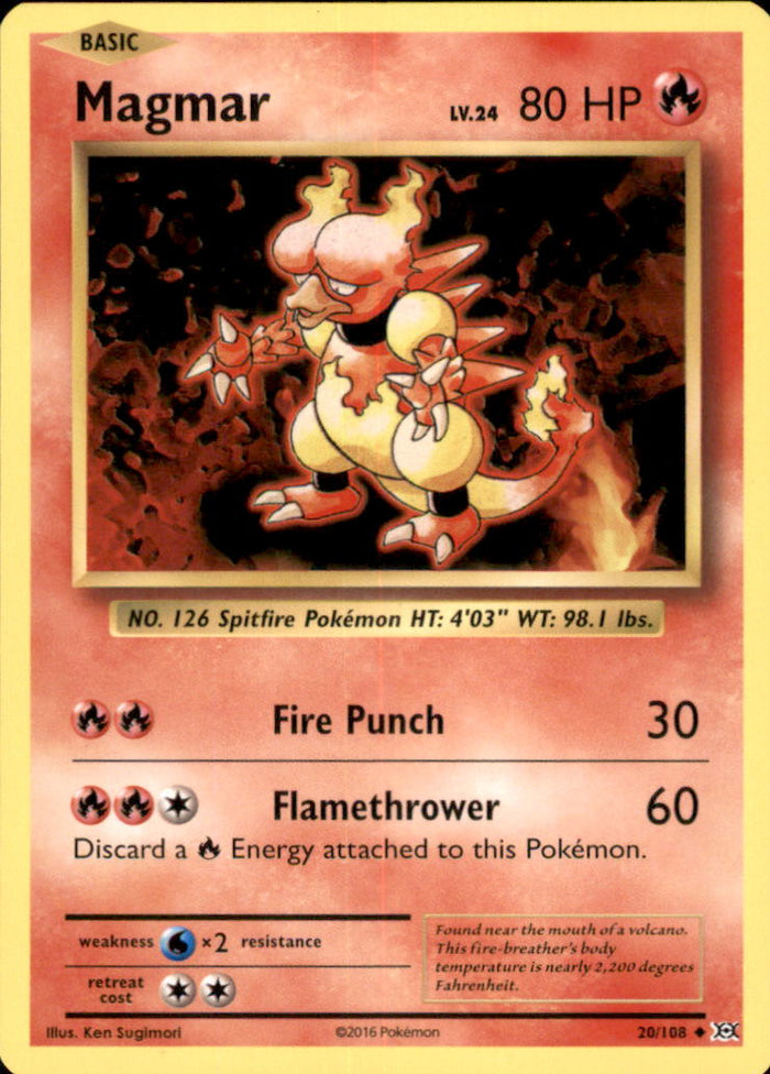 Magmar Uncommon XY - Evolutions 20/108 NM