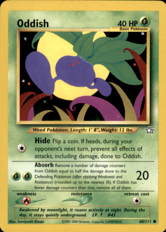 Oddish Unlimited Common Neo Genesis 068/111 NM