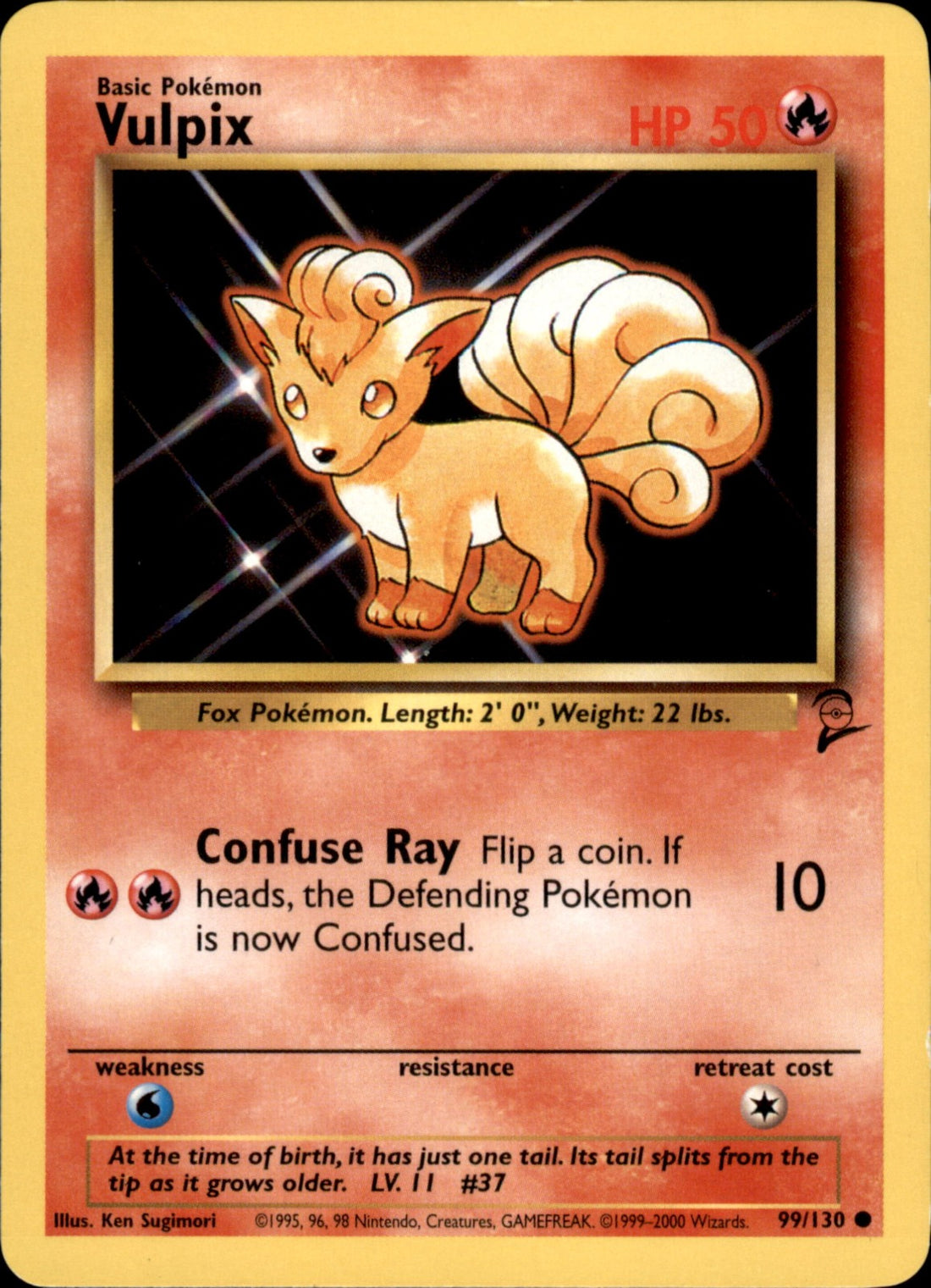 Vulpix Common Base Set 2 099/130 LP