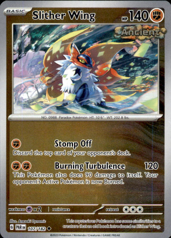 Slither Wing Reverse Holo Uncommon SV04: Paradox Rift 107/182 NM