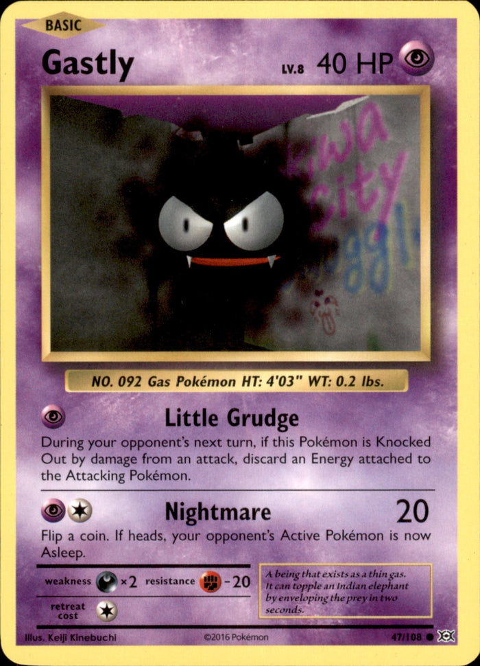 Gastly Common XY - Evolutions 47/108 NM