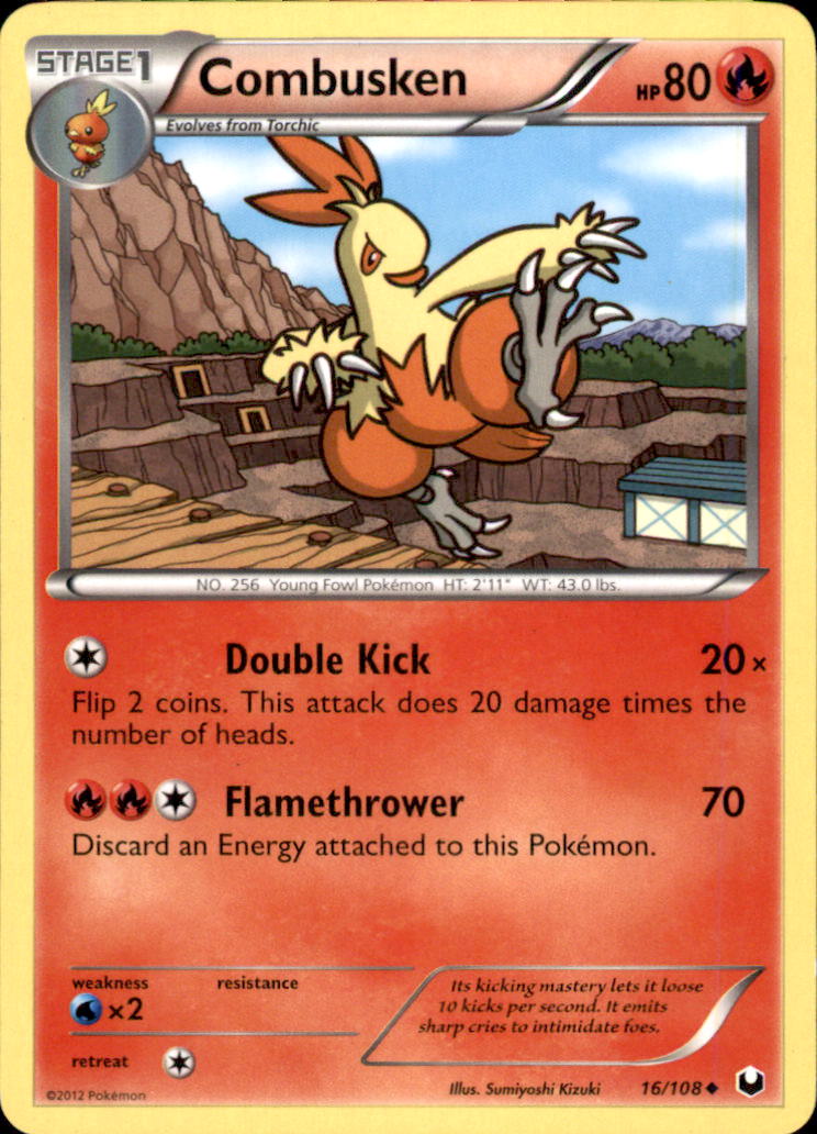 Combusken Uncommon Dark Explorers 16/108 NM