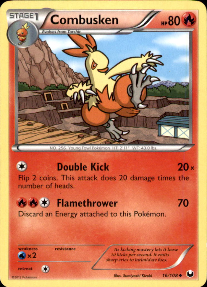 Combusken Uncommon Dark Explorers 16/108 NM
