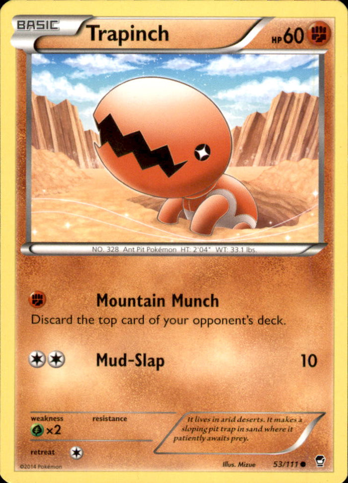 Trapinch Common XY - Furious Fists 53/111 NM