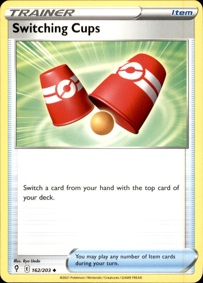 Switching Cups Uncommon SWSH07: Evolving Skies 162/203 NM