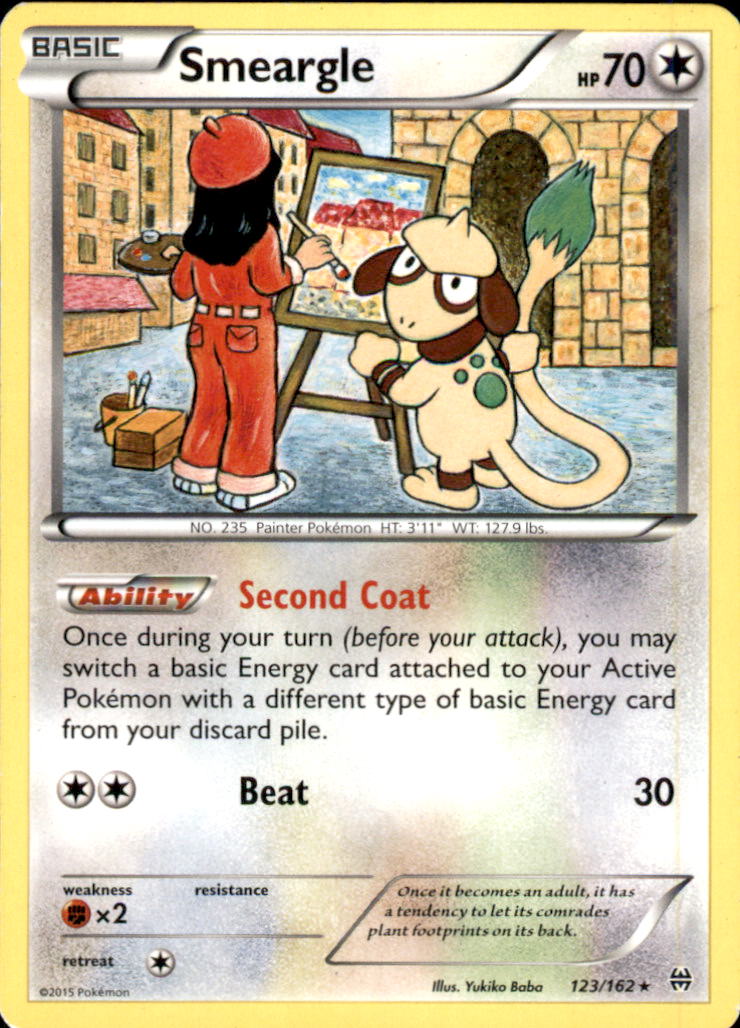 Smeargle Rare XY - BREAKthrough 123/162 NM