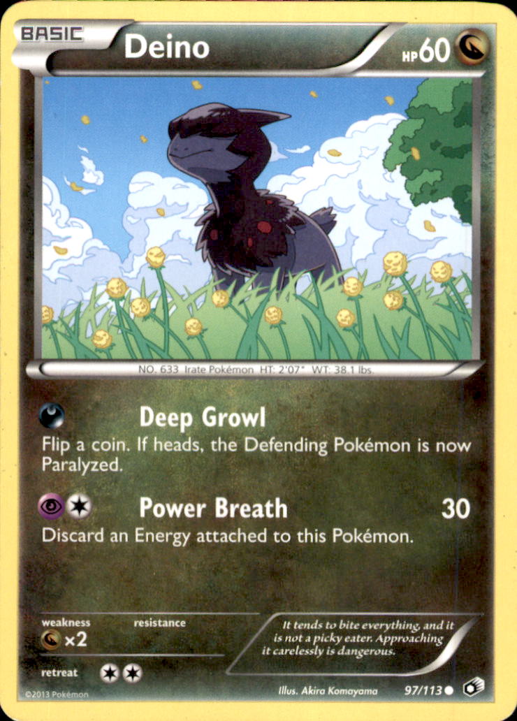 Deino Common Legendary Treasures 97/113 NM