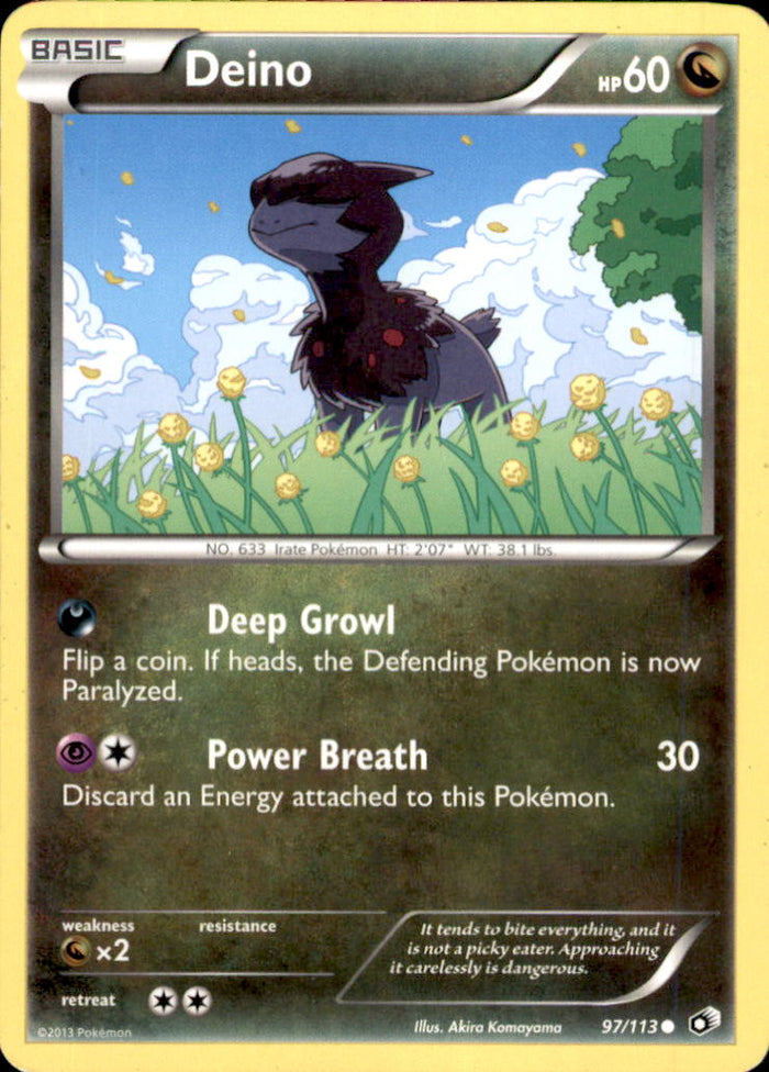 Deino Common Legendary Treasures 97/113 NM