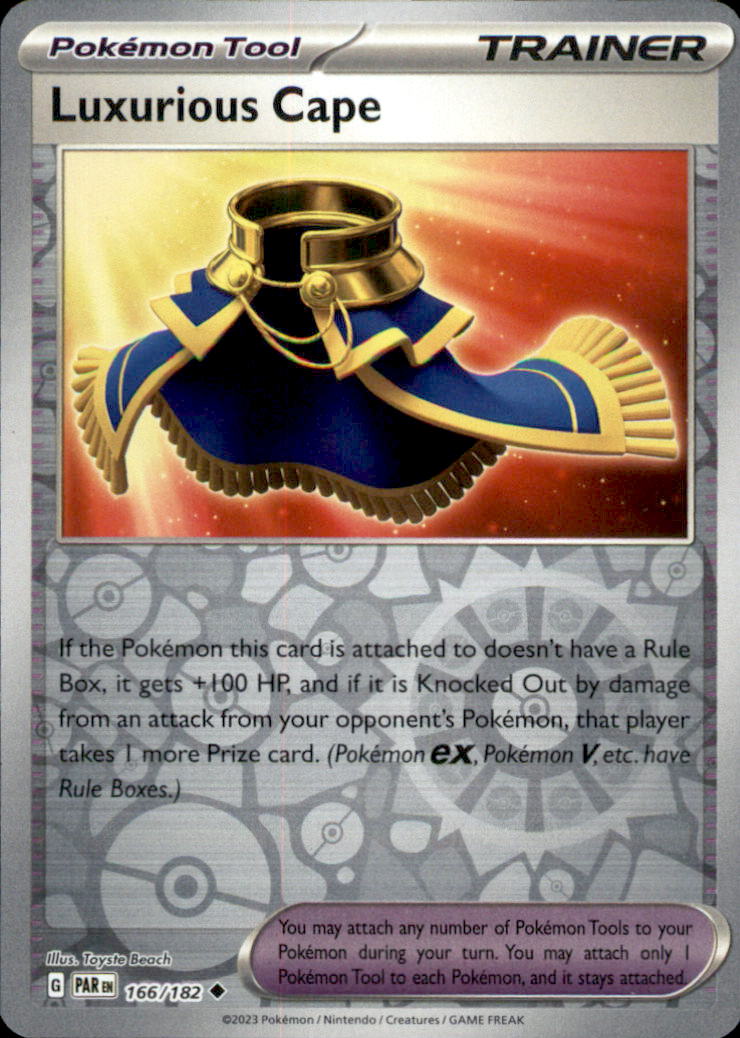 Luxurious Cape Reverse Holo Uncommon SV04: Paradox Rift 166/182 NM