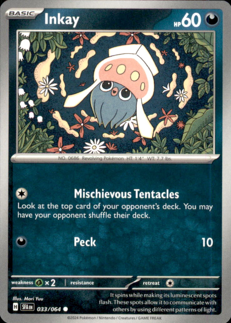 Inkay Common SV: Shrouded Fable 033/064 NM