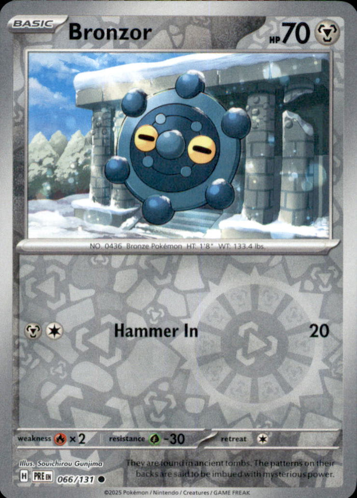 Bronzor Reverse Holo Common SV: Prismatic Evolutions 066/131 NM