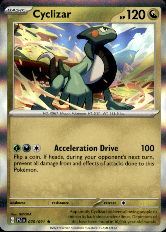 Cyclizar Holo Rare SV: Paldean Fates 070/091 NM