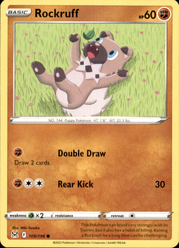 Rockruff Common SWSH11: Lost Origin 109/196 NM