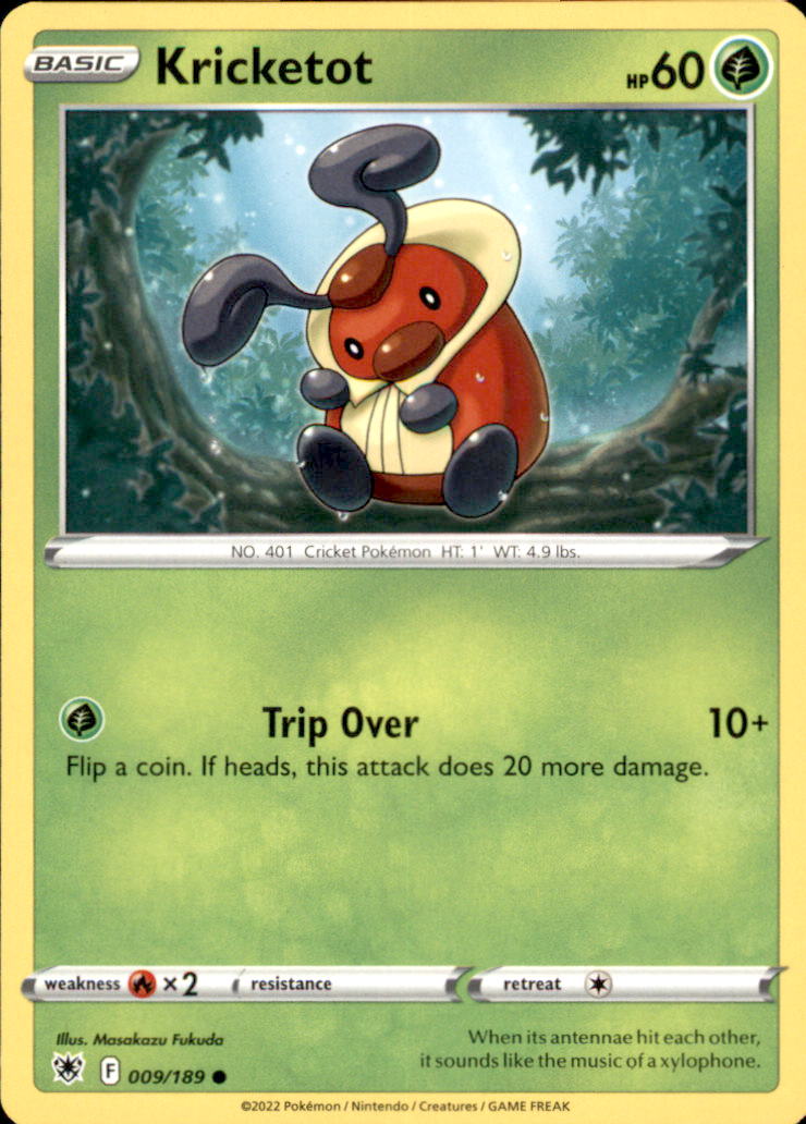 Kricketot Common SWSH10: Astral Radiance 009/189 NM