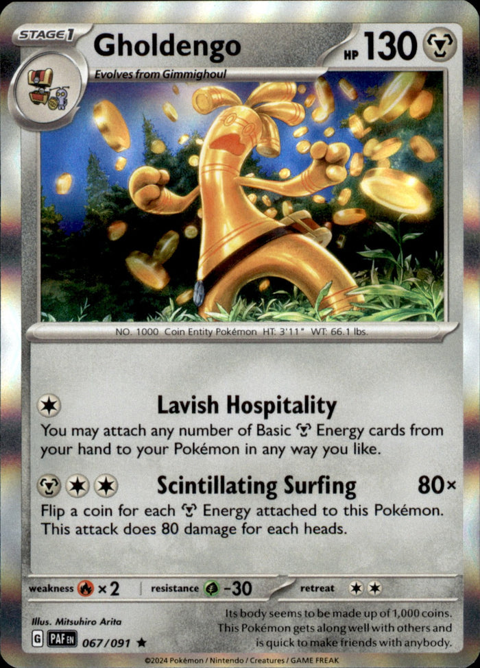 Gholdengo Holo Rare SV: Paldean Fates 067/091 NM
