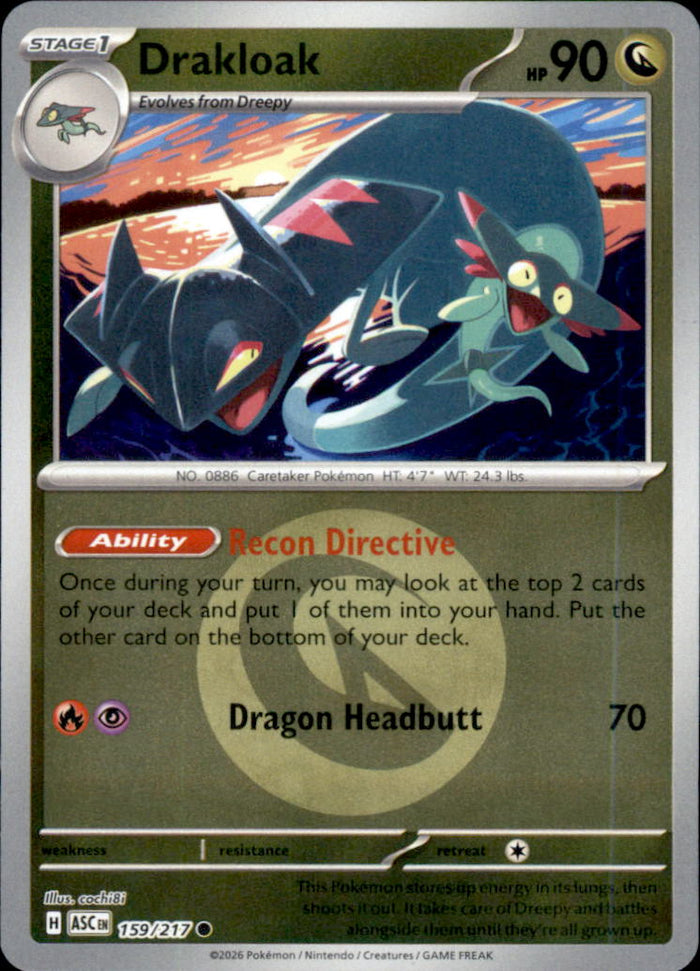 Drakloak (Energy Symbol Pattern) Reverse Holo Common ME: Ascended Heroes 159/217 NM
